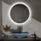 YOURLITE Miroir Salle de Bain avec Éclairage 60cm, Forme Rond Lumineux LED Antibué, 3 Températures de Couleurs Dimmables, Affichage Heure et Température, avec Interrupteur Tactile, Étanchéité Ip44