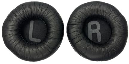 Replacement Ear Pads for JBL Tune600/T500BT/510BT/520BT/T450BT/T450 Headphones, Replacement Pads for JBL Tune600BTNC/JR300/JR300BT/JR310/JR310BT, Softer Leather (Black)