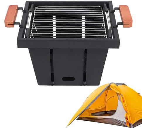 Four de barbecue, réchaud de camping portable - Support de feu de camp - Four de camping polyvalent pour le camping en plein air, les réunions de famille