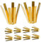 Yardwe Djustable Golf Shaft Extensions 10pcs Brass Shims for Golf Club Adapter Performance Enhancer