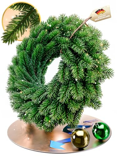 ArtiTree - Weihnachtskranz für Tür, Adventskranz, Weihnachtsdeko, Künstlicher Tannenkranz - 120cm (120 cm, ohne Beleuchtung)