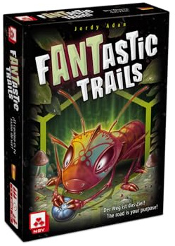 NSV - Fantastic Trails, Kartenspiel - der Weg ist das Ziel | 1-4 Spieler, ca. 30 Min., bunte Ameisenstraßen bauen mit Abenteuer, Taktik und Sonderaufgaben