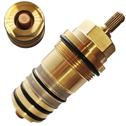 94282000 Thermostatkartusche aus Messing, 3/4 Temperatur Regeleinheit, Passend für Hansgrohe Ecostat Brausen und Wannenthermostate