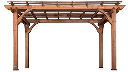 Backyard Discovery Pergola in Legno 305 x 426 cm | Gazebo da Terrazza Autoportante per il Piardino | Pergola da esterno/Resistente alle intemperie