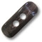 Knopfparadies -5er Set Elegante große Dunkelbraun glänzende Kunststoff Knebelknöpfe mit Leichter Melierung/Dunkelbraun glänzend, meliert/Kunststoffknöpfe/Ø ca. 15x46mm
