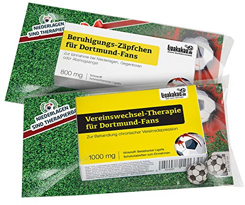 Beruhigungs-Zäpfchen® für DORTMUND Fans | Lakritz-Zäpfchen für DORTMUND Fans zur Einnahme bei Niederlagen, Gegentoren & Abstiegsangst | Mehr verrückte Männer Geschenk Fanartikel über „Farbe“