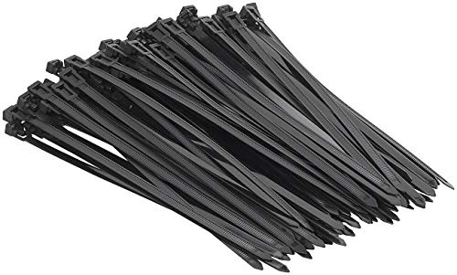 100 colliers de serrage réutilisables, coloris noir - 250 x 7,6 mm [AGT]