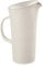 Guzzini Tierra Caraffa con Coperchio, Post Consumed Recycled Poliestereastic, Bianco Latte, 01