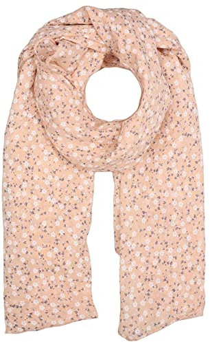 Zwillingsherz Seiden-Tuch im Blümchen Design - Hochwertiger Schal für Damen Mädchen - Halstuch - Umschlagstuch - weicher Schlauchschal für Frühjahr Sommer Herbst Winter - horan