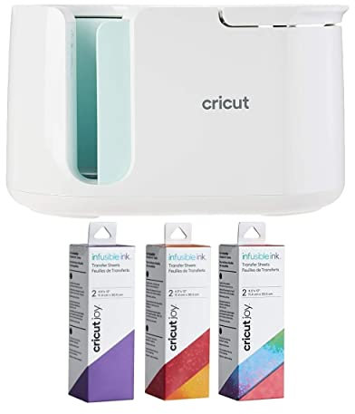 Cricut Mug Press with 4.5 x 12 Inch Infusible Ink Transfer Sheets (Warm Splashpad, Water Color Splash, Ultraviolet) Bundle (4 Items)