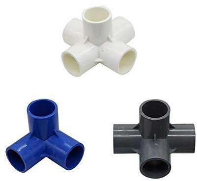 Raccords de tuyau d'arrosage Jardin Arrosage Connecteurs Pvc trois voies à quatre voies Cinq voies d'approvisionnement d'eau en plastique raccords de tuyauterie Diamètre intérieur Taille 32mm 2 pièces