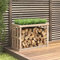 Tidyard Firewood Rack Outdoor Log Holder Fireplace Log Rack Firewood Holders Large Firewood Storage Rack with Planter Decor for Garden Yard 108x52x74 cm Solid Wood Pine