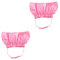 Mipcase 2pcs Dog Caps Hower Cats Hair Bath Strap Bathing Elastic and Protection Ear Adjustable Size Sphynx with Pink Specs Bath- Wash Pet Indoor Hats Rex Guard Turban Accessories