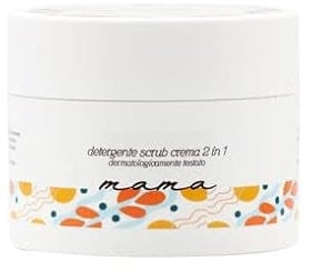 Scrub Cleansing - Körper- und Gesichtscreme 2 in 1, geeignet für Schwangerschaft und POST PARTO Linie Ma.Ma Bubble & Co 200 ml