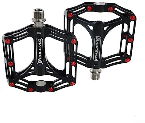 Fahrradpedal, Titanschaft, 3 Palin, Aluminiumlegierung, Schwarz