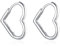 Jrêveinfini Herz Ohrringe Creolen Silber 925 Damen Mädchen Kinder, Herz Creolen Silber 925, Modeschmuck Ohrringe Nickelfrei Damen, Weihnachten Geschenk für Frauen Mädchen Mama