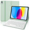 IVEOPPE Tastiera iPad 10 Generazione 10.9 2022, Custodia iPad 11 Pollici (A16, 2025) con Tastiera, Cover Tastiera Italiano QWERTY Bluetooth Magnetico Staccabile con Portapenna, Verde erba