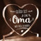 Juratar Geschenk für Oma, Herzförmige Acrylornamente Dekoration Oma Geschenk, Personalisierte Geschenk Oma Geburtstag, Großmutter Geschenk