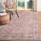 Taleta DAMAIA Grand tapis lavable style bohème vintage et doux à poils courts pour cuisine, chambre à coucher, salle à manger (rose, 120 x 170 cm)