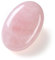 CrystalTears Rose Quartz Crystal Stone 2.4” Large Polished Pocket Palm Healing Crystals Gemstone Natural Oval Worry Stone for Anxiety Stress Relief Meditation Reiki Healing Crystal Gifts