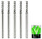 SHARPRO 5PCS Upcut Spiral Router Bit 4mm Shank 3mm Cutting Diameter Solid Carbide CNC End Mill, Extra Long Reach, Ideal for Milling Alloy Steels, Hardened Steel, Metal & More
