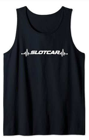 Slotcar Slotracing Hobby Regler Herzschlag Design Tank Top