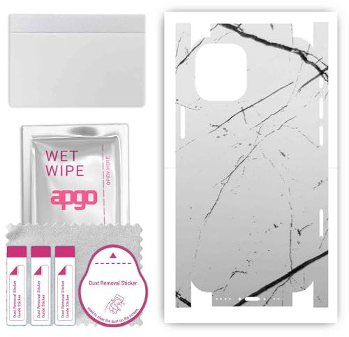 apgo SKIN BACK+SIDES RETRO+LATI Film Pellicola protettiva Protezione Posteriore per Apple iPhone 12 mini, skin sticker film foil vinyl