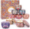 Candle Duftkerze im Glas - 9 Stück Duftkerzen Geschenke für Frauen, Kleine Geschenke für Frauen, Geburtstagsgeschenke für sie,Duftkerzen Set,Teelichter mit 100% Natürlich Sojawachs
