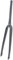 QIUSHIBO Fahrrad Gabel Carbon-Rennradgabel, Carbon 700c Disc Max-Reifen, 32C Flat Mout, 140 mm Steckachse, 100 x 12 mm, alle inneren versteckten Rennrad-Disc-Gabeln Fahrradgabeln(Black Matte)