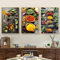 Cuisine Épices Poivre Herbes Cuisines Tableaux Affiche sans Cadre Toile Peintures Murale Art Cuisines Décor À La Maison (3X20X30CM,sans Cadre)