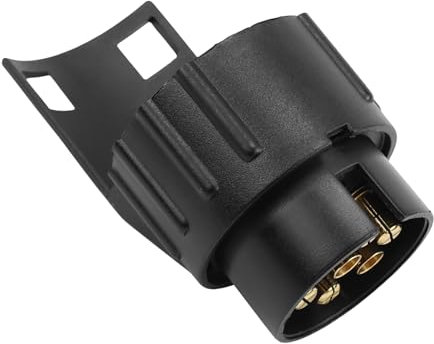 FSWWSF Adattatore per rimorchio 12 V, gancio di traino 7 su 13 poli, per roulotte, auto, camion, adattatore spina