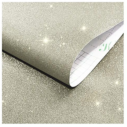 Generic Wallpaper, Self Adhesive Wallpaper Modern Simple Wallpaper for Bedroom Living Room/Champagne/0.45 * 5M