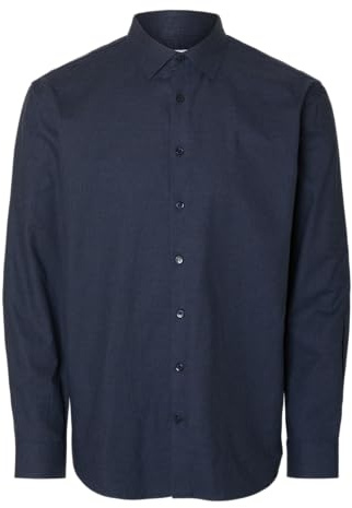 Selected Femme Herren Slhreg-Leo Heather Shirt Ls Noos Slhreg-Leo Heather Shirt Ls Noos (1er Pack)
