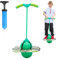 MeYuxg Pogo Stick für Kinder, Hüpfball Kinder mit Griff, 100 kg Tragfähigkeit, Hüpfstange für Kinder und Erwachsene, Sportgeräte für Gleichgewichtstraining, Sport, Abnehmen und Fettverbrennung(Grün)