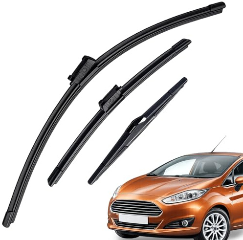 Für Ford Für Fiesta MK6/MK7 19mm Push Button 2008-2016 26 + 15 + 12 Vorne Hinten Wischer Windschutzscheibe Fenster Zubehör