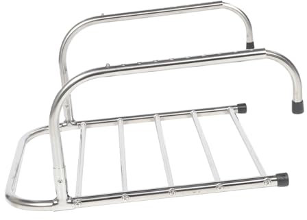 Holibanna Kompaktes Faltbares Edelstahlsonnen-trockengestell Rostfrei Windfest Klappbar Für Fensterbank Und Wäscheständer Innen Platzsparendes Home Supplies Aufbewahrungsregal