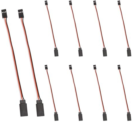 Qusedwey 10 StüCke 150Mm Servo VerläNgerungs Kabel JR Kabel 3Pin Stecker zu Buchse für RC Auto