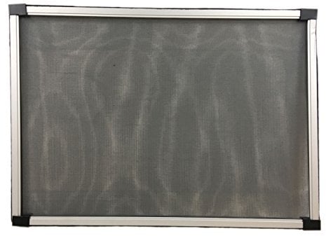 Pannello Zanzariera telaio in alluminio grigio finestra porta set. 2 pz. 50 cm x 70 cm anti insetti protezione zanzare EV