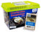 AQ4Aquaristik Triops cancriformis Premium Komplett-Set 6 l mit Urzeitkrebs Eiern, Becken, LED-Beleuchtung, Zuchtansatz, Filter, Luftpumpe, Kescher, Futter, Zubehör, Anleitung