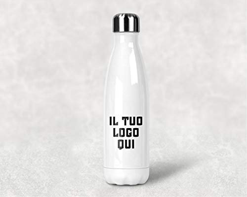Fashion Graphic Bottiglia Termica Thermos Personalizzata con Logo Acciaio Inossidabile Inox Doppio Strato Borraccia 500ml Bpa Free