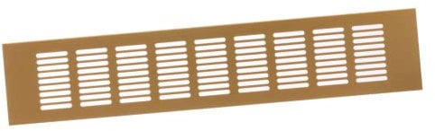 80x400mm Rejilla de Ventilación de Aluminio para Muebles - Rejilla Dorada para Puerta, Armario, Radiador