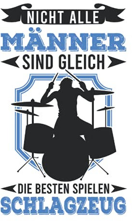 Schlagzeug Notizbuch: Schlagzeug Drummer Schlagzeuger / 6x9 Zoll / 120 leere Notenblätter Seiten
