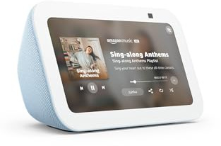 Amazon Echo Show 5 (newest model), Smart display, Designed for Alexa+, 2x the bass and clearer sound, Cloud Blue