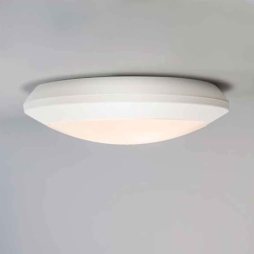 B·LED BARCELONA LED Fumagalli Außenleuchte, Wandleuchte, rund, Durchmesser 35 cm, Weiß, IP66, wasserdicht, mit 2 Fassungen E27 für Terrasse, Garten, Hof, Balkon