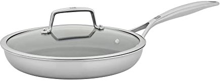ZWILLING Spirit Energy + 10-inch Stainless Steel Ceramic Nonstick Fry Pan with Lid