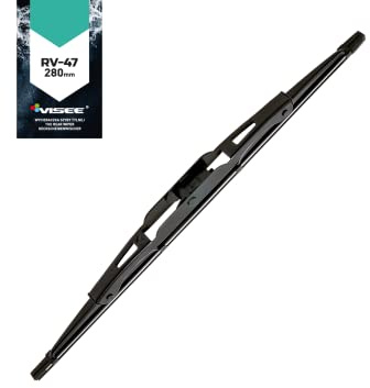 Visee BackSide Auto Heckscheibenwischer, Autowischer für Heckscheibe, Aerodynamisches Design für Arbeiten bei niedrigen Temperaturen UV- und abriebfest Blatt aus Aquatec-Kautschuk 280 Halterung RV-47