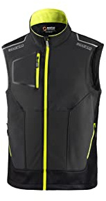 Sparco Gilet da Lavoro Illinois Tech Light Vest da Uomo. Smanicato tecnico idrorepellente e antivento con inserti rinforzati anti-abrasione sulle spalle.