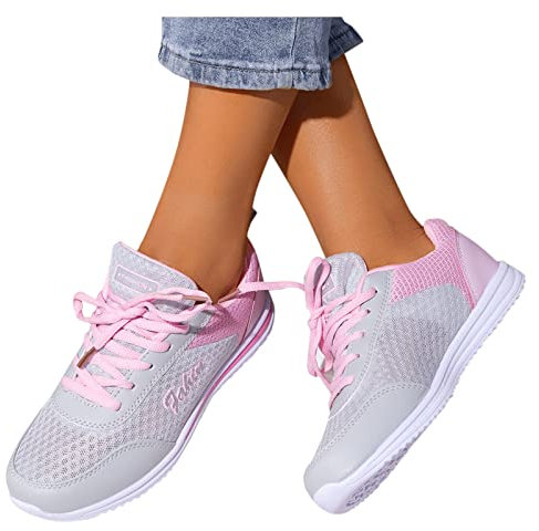 Sunnyuk Rote Turnschuhe Damen Plateau Breite Flach Modische Sportlich Schuhe Sneaker Frauen Sportschuhe Weiss Hoch Fitnessschuhe Laufschuhe Cheerleading-Schuhe Halbschuhe für Jogging Fitness Camper