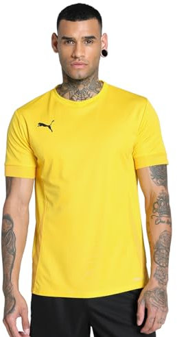 PUMA Mixte Match Teamgoal Maillot De Football, Jaune Plus Rapide - Noir - Jaune Sport, L EU