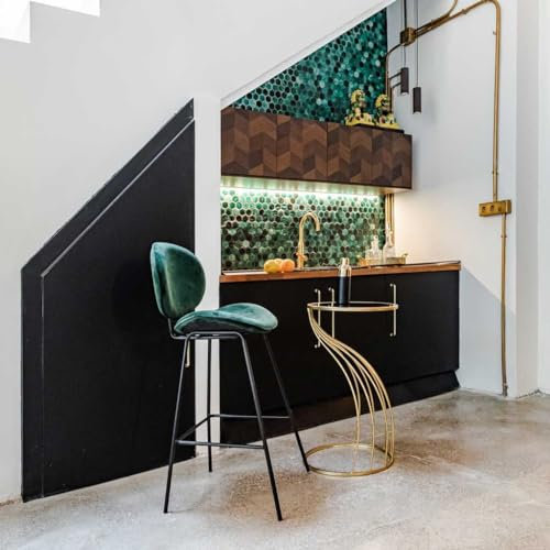 WANDERLUST DECO Mesa Auxiliar con Espejo Negro